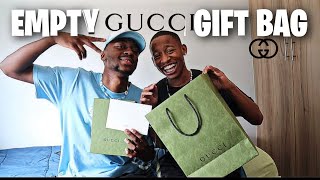 Zillewizzy S01E18 | Empty Gucci Bag, Gift Prank on Hlaxx Mashaba (THEBOYSRSA)